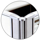 25mm鋁合金屏風產品特點icon-L字型連結